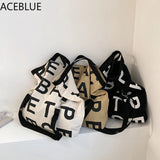 Canvas Crossbody Purse Large Capacity Shoulder Bag for Women