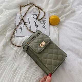 Shoulder Bags Purse Women Summer Small Bags Casual Diamonds Lattice Saddle Bags