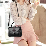 Vintage PU Leather Shoulder Bag For Women Crossbody Bag