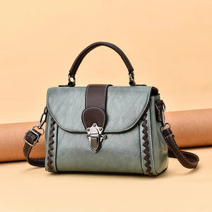 Vintage PU Leather Shoulder Bag For Women Crossbody Bag