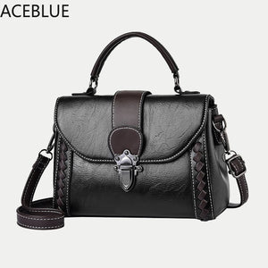 Vintage PU Leather Shoulder Bag For Women Crossbody Bag