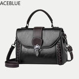 Vintage PU Leather Shoulder Bag For Women Crossbody Bag
