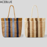 Women Straw Bag Large Capacity Tote Fringe Shoulder Handbag