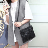 Woven Temperament Women Shoulder Bags Clutch Tassel Crossbody Bags