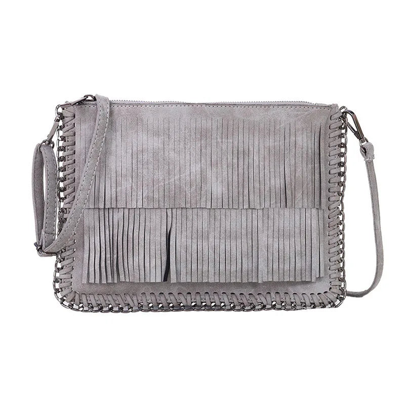 Woven Temperament Women Shoulder Bags Clutch Tassel Crossbody Bags