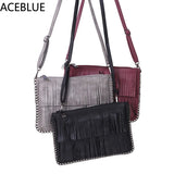 Woven Temperament Women Shoulder Bags Clutch Tassel Crossbody Bags