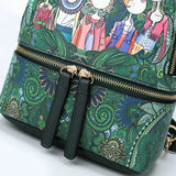 Female Pu Leather Backpack Women High School Backpacks For Teenage Girls