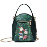 Women PU Leather Crossbody Messenger Bag Small Flap Shoulder Handbag