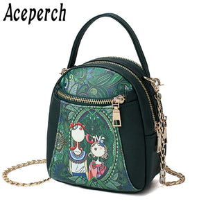 Women PU Leather Crossbody Messenger Bag Small Flap Shoulder Handbag