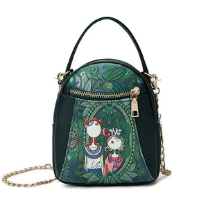 Women PU Leather Crossbody Messenger Bag Small Flap Shoulder Handbag