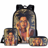 African Girls Printing Schoolbag for Teenager Girls and Boys