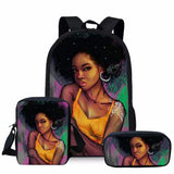 African Girls Printing Schoolbag for Teenager Girls and Boys