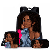 African Girls Printing Schoolbag for Teenager Girls and Boys