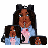 African Girls Printing Schoolbag for Teenager Girls and Boys