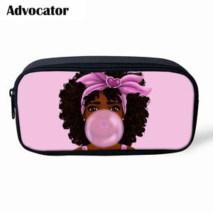 Art African Girls Backpacks Set for School Girls