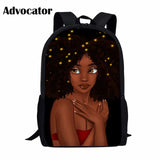 3pc African Girl Print School Bags Set for Girls Kids Backpack Boys Children