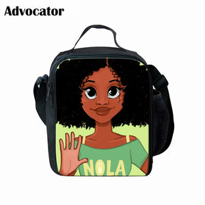 African Art Women Printing Backpack School Bag 3pcs/Set for Kids Girls