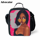 African Art Women Printing Backpack School Bag 3pcs/Set for Kids Girls