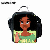 African Art Women Printing Backpack School Bag 3pcs/Set for Kids Girls