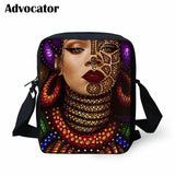 Art Afro Lady Girls School Bags Messenger Bags for Teenager