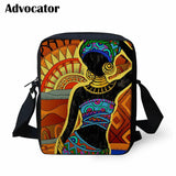 Art Afro Lady Girls School Bags Messenger Bags for Teenager