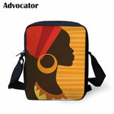 Art Afro Lady Girls School Bags Messenger Bags for Teenager