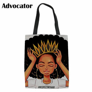 Girls Canvas Handbag Crossbody Bag for African Ladies