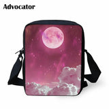 Universe Space Galaxy Print Boys Men Shoulder Bag Earth Star Cross BodyBag