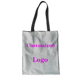 Canvas Shoulder Bag African Girl Print Large Capacity Handbag