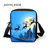 Christmas Santa Pattern Messenger Bag