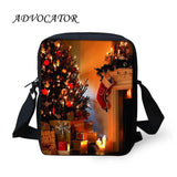 Christmas Santa Pattern Messenger Bag