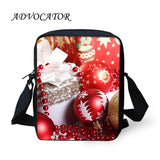 Christmas Santa Pattern Crossbody Bag for Teens and Kids