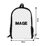 Stylish Piano Keyboard/Music Note Print Student Backpack