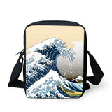 Wave Messenger Bags for Men, Male Wave Crossbody Bags