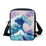 Wave Messenger Bags for Men, Male Wave Crossbody Bags