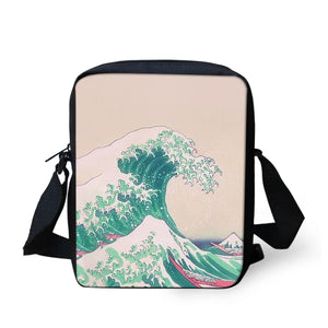 Wave Messenger Bags for Men, Male Wave Crossbody Bags