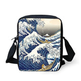 Wave Messenger Bags for Men, Male Wave Crossbody Bags