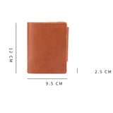 Men's Leather Clutch Wallet with Multi-Card Slots
