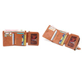 Men's Leather Clutch Wallet with Multi-Card Slots