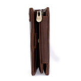 Men's Leather Clutch Wallet with Multi-Card Slots