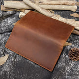Crazy Horse Leather Men's Long Wallet