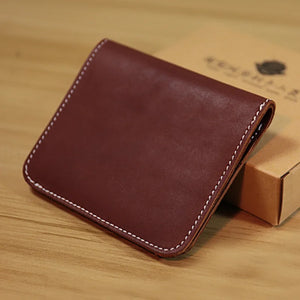 Handcrafted Cowhide Mini Wallet for Men