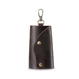 Crazy Horse Leather Key Case Waist Hanging Multifunction Keychain