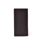 Men's Crazy Horse Leather Long Wallet