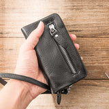 Men's Leather Large-Capacity Utility Key Collection Bag