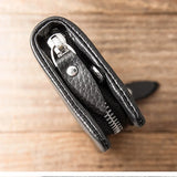 Men's Leather Large-Capacity Utility Key Collection Bag