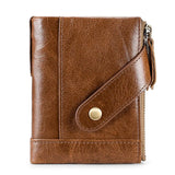 Men's Leather Short Wallet Hot Sales Large Capacity Retro Style