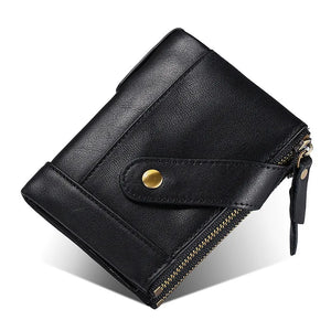 Men's Leather Short Wallet Hot Sales Large Capacity Retro Style