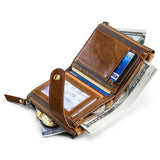 Men's Leather Short Wallet Hot Sales Large Capacity Retro Style