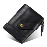 Men's Leather Short Wallet Hot Sales Large Capacity Retro Style